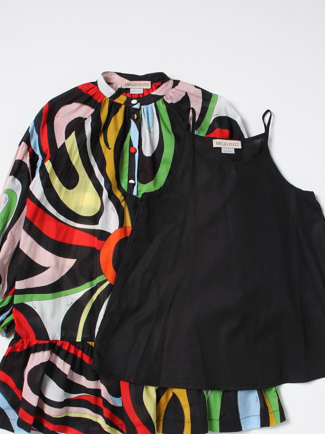 PUCCI KLEID: Kleid kinder Pucci Junior, Schwarz - Img 3