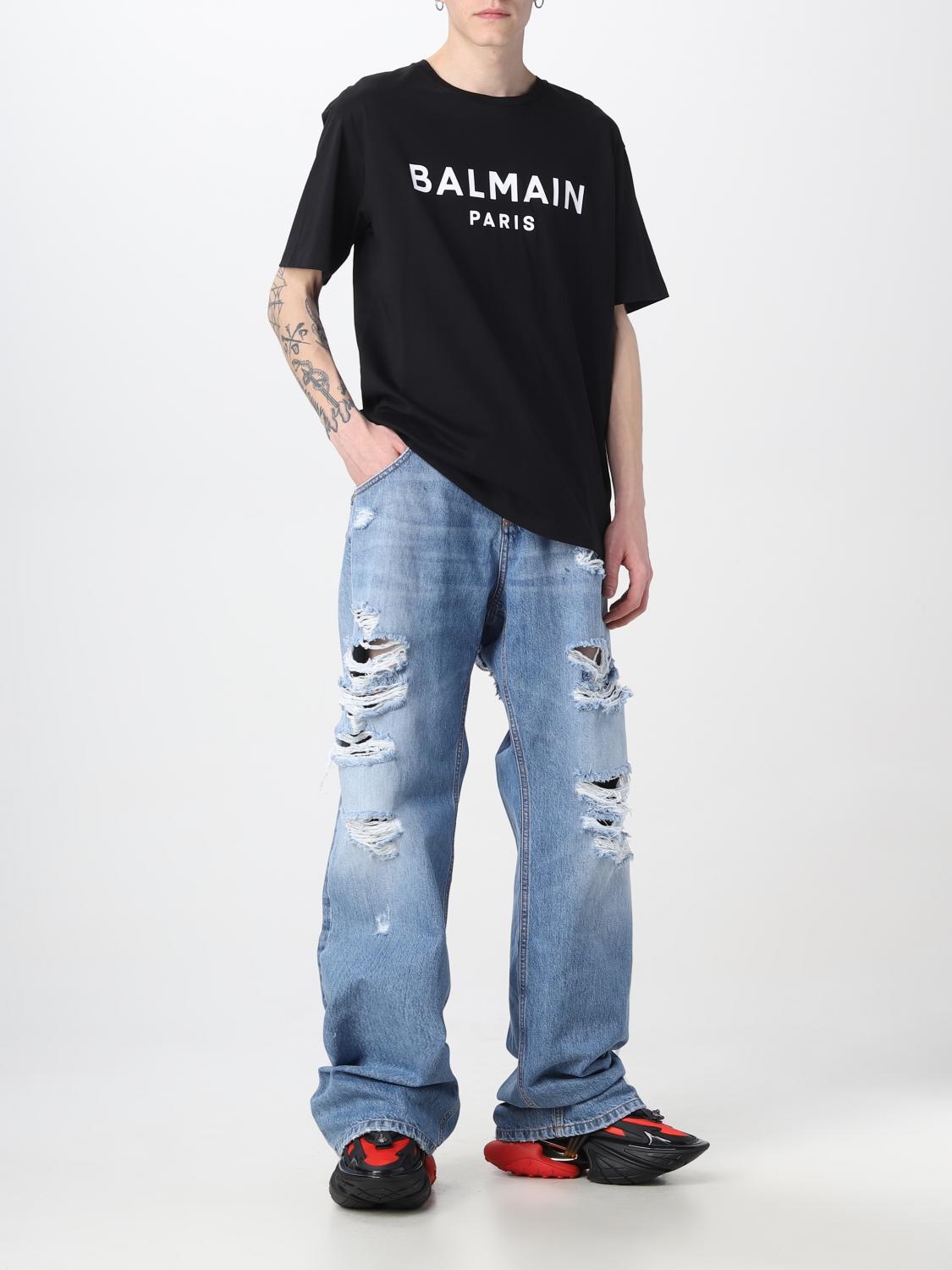 BALMAIN T-SHIRT: T-shirt men Balmain, Black - Img 2