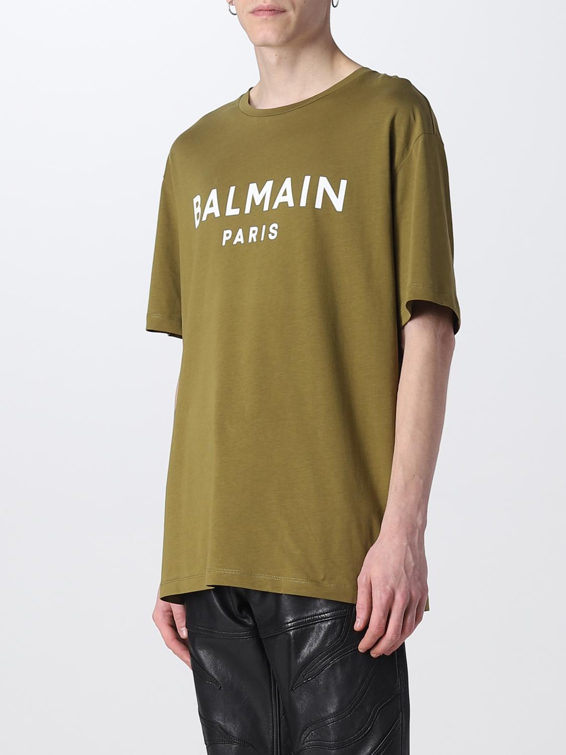 BALMAIN T-SHIRT: Balmain cotton t-shirt, Green - Img 4