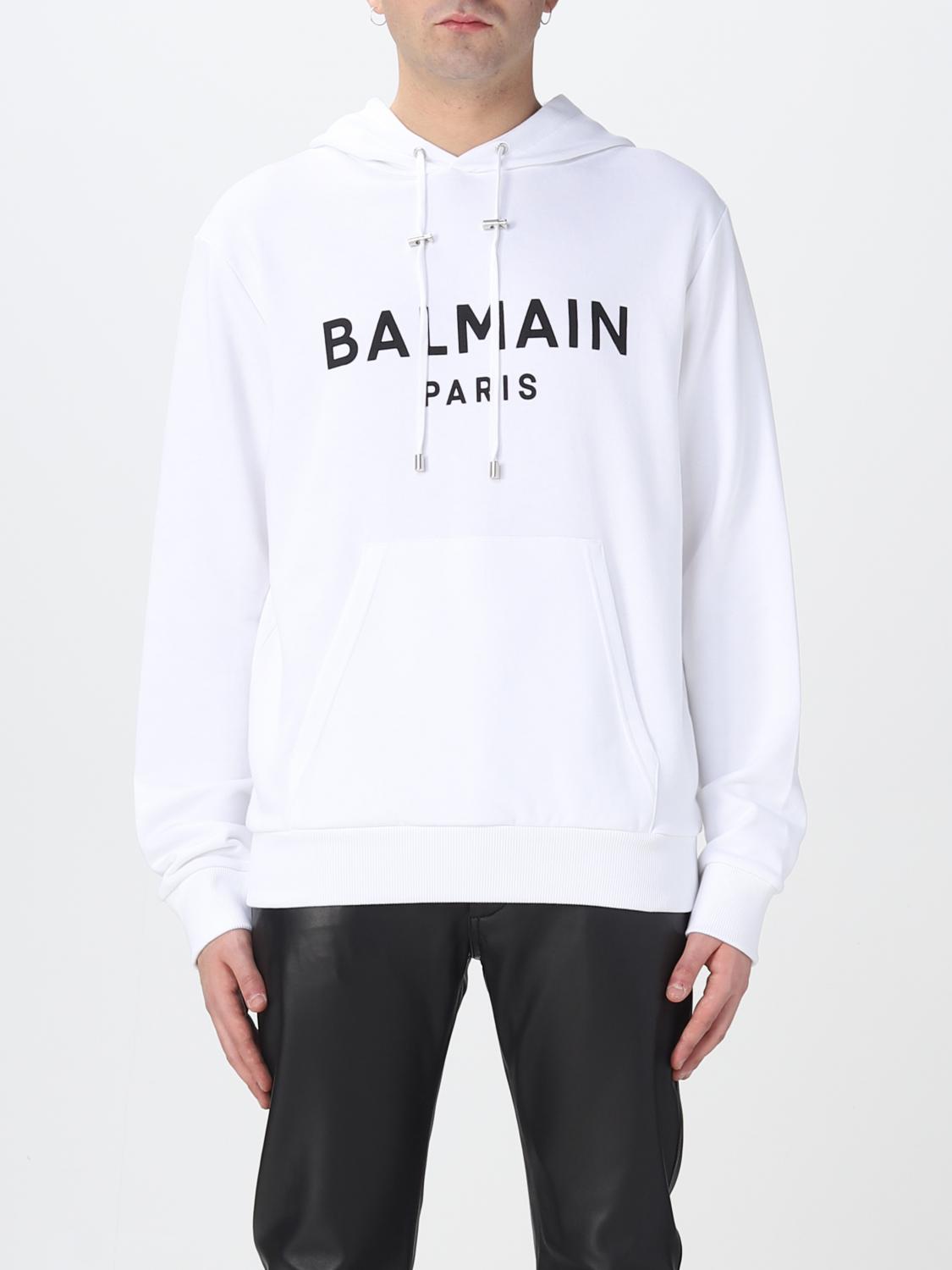 BALMAIN SWEATSHIRT: Sweatshirt homme Balmain, Blanc - Img 1