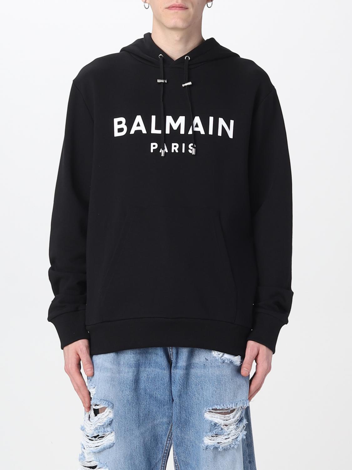 BALMAIN SUDADERA: Sudadera hombre Balmain, Negro - Img 1