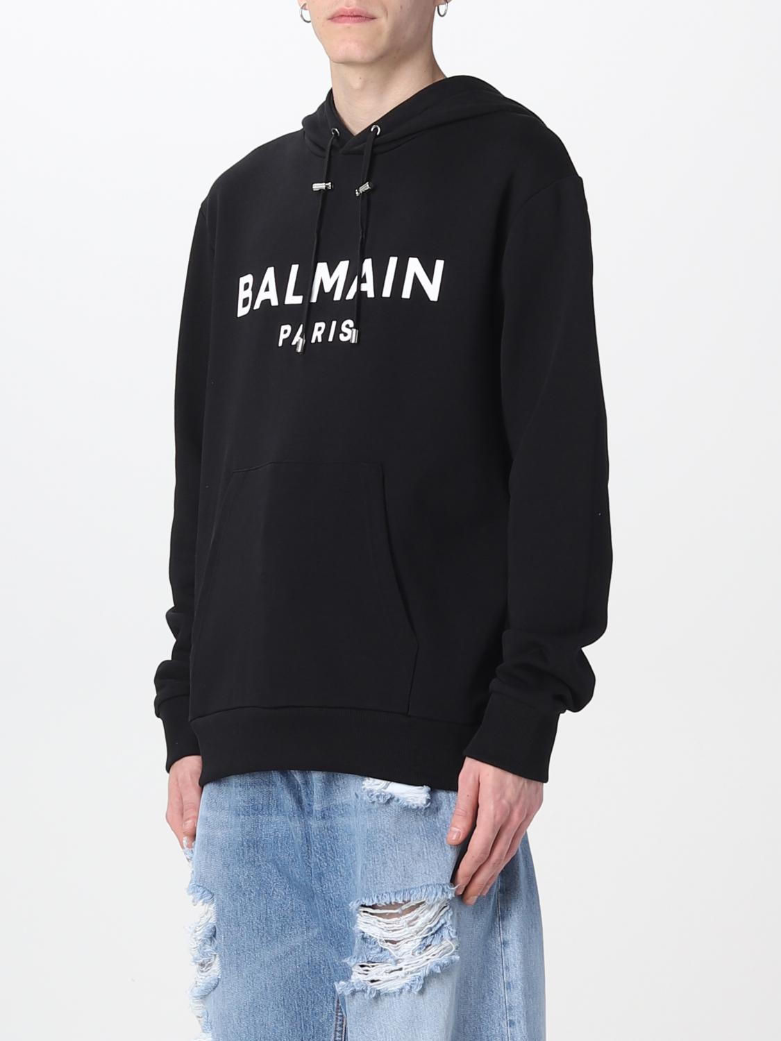 BALMAIN SUDADERA: Sudadera hombre Balmain, Negro - Img 4