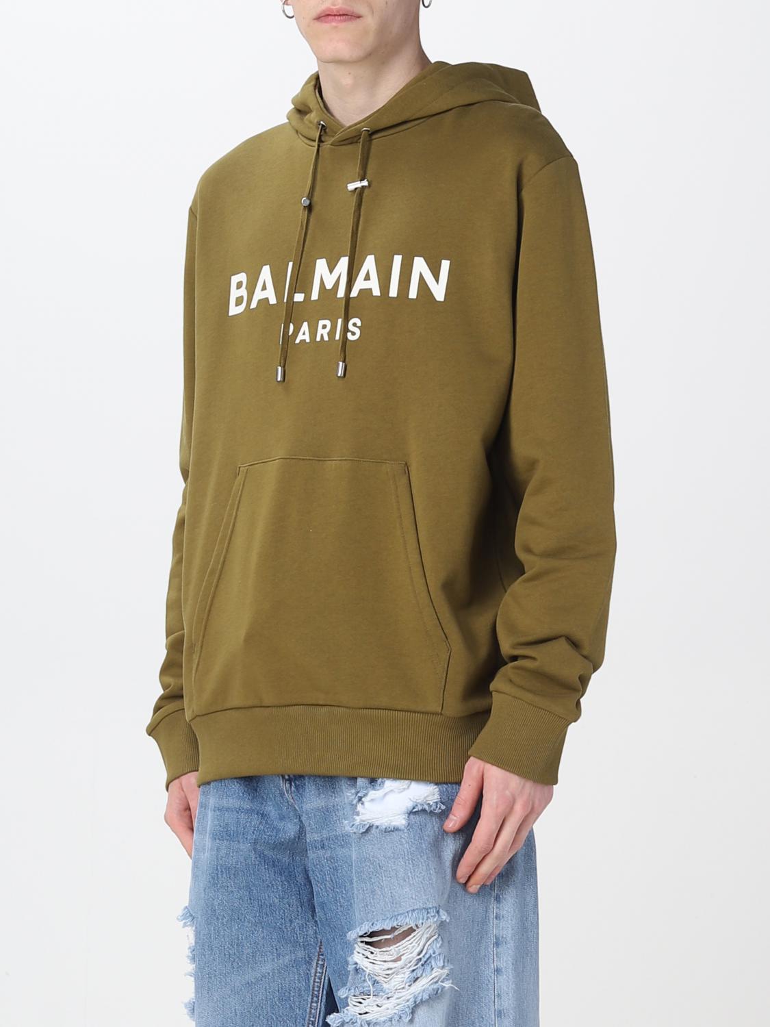 BALMAIN SUDADERA: Sudadera hombre Balmain, Kaki - Img 4