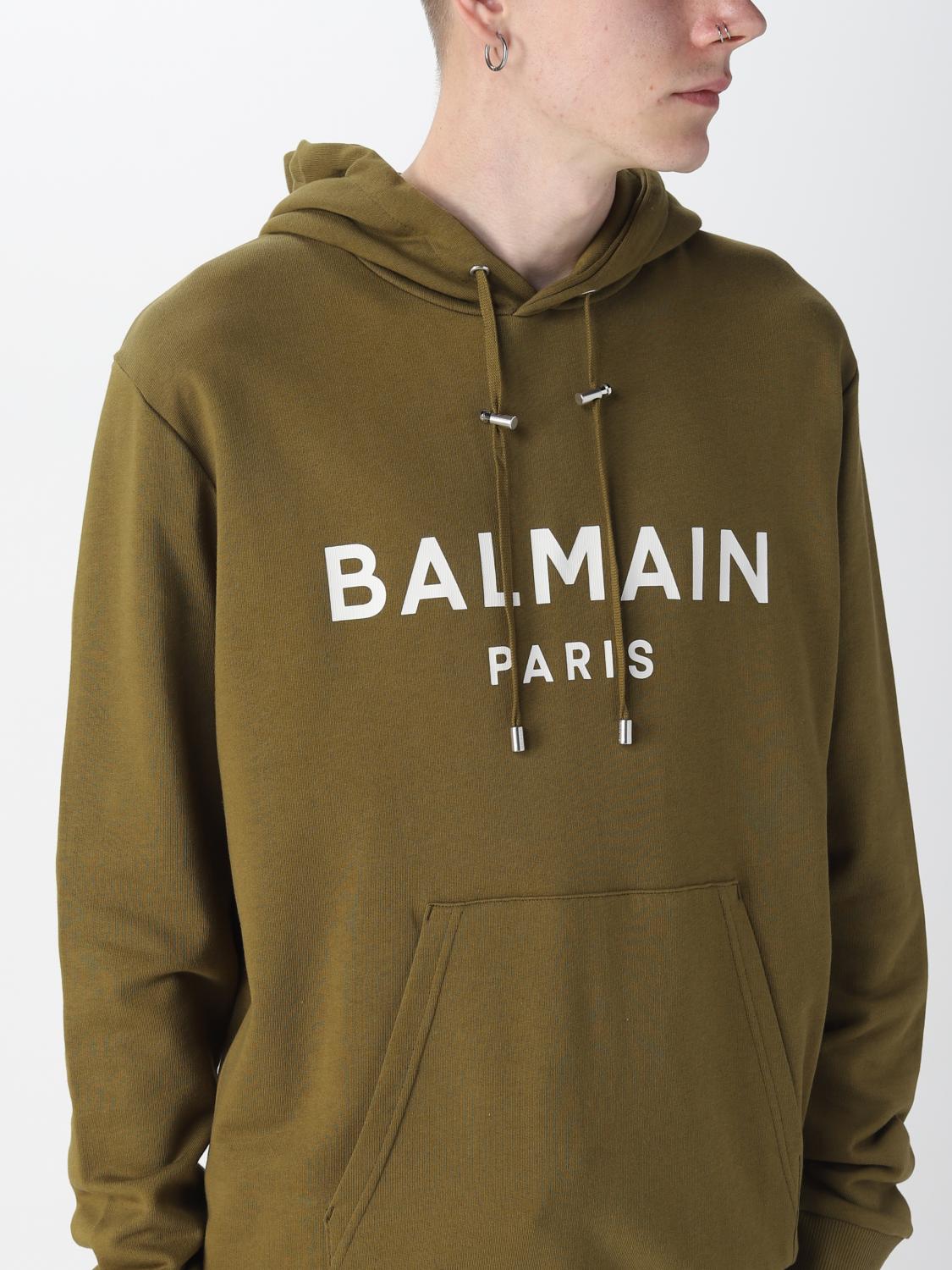 BALMAIN SUDADERA: Sudadera hombre Balmain, Kaki - Img 5