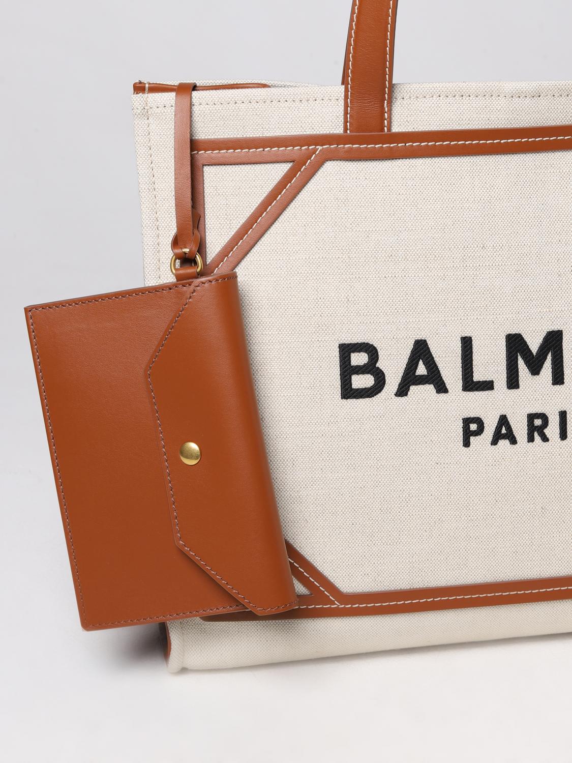 BALMAIN BOLSO TOTE: Bolso de hombro mujer Balmain, Beige - Img 4