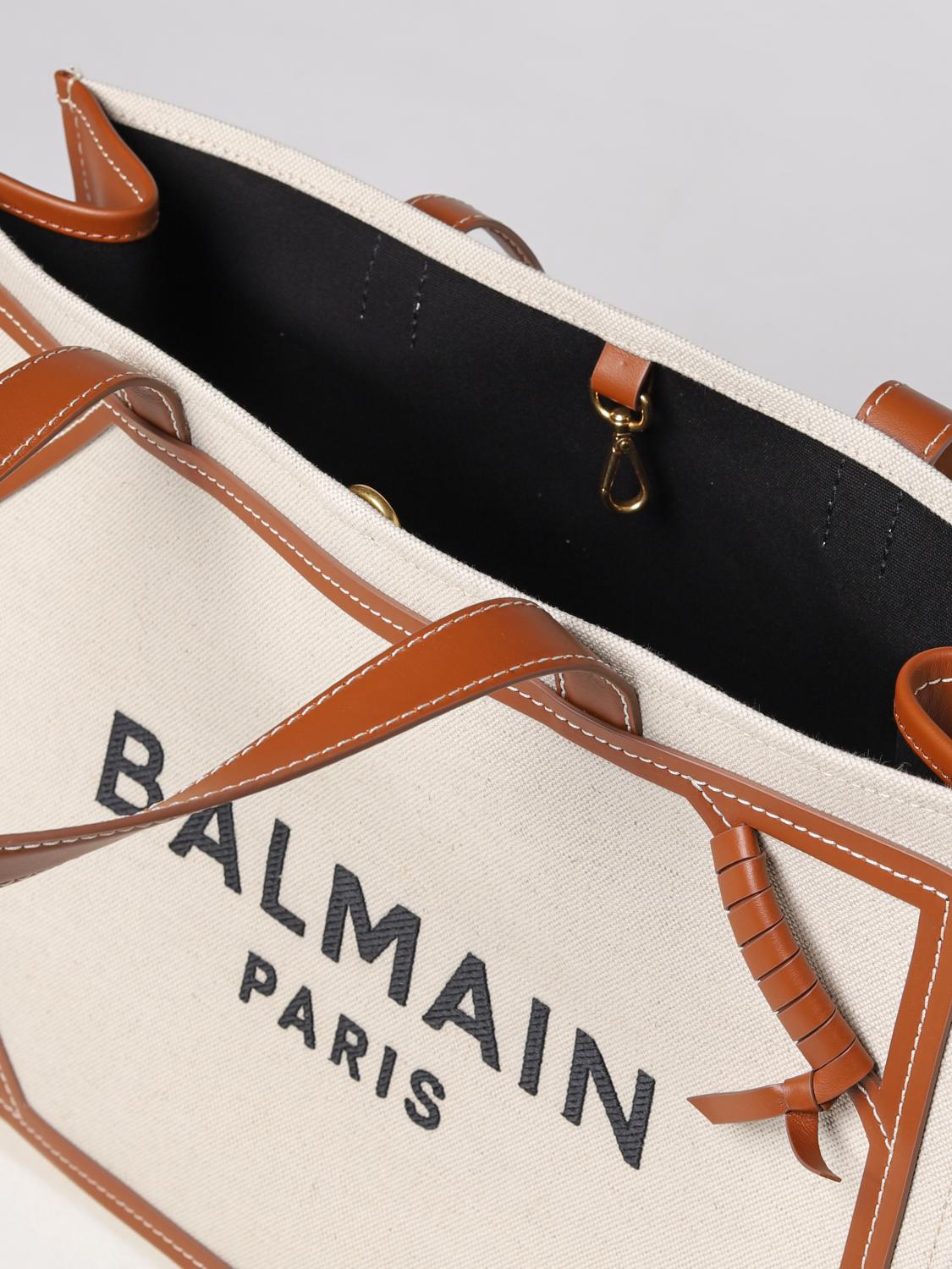 BALMAIN BOLSO TOTE: Bolso de hombro mujer Balmain, Beige - Img 5