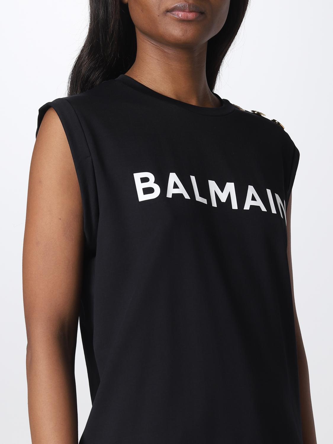 BALMAIN CAMISETA: Camiseta mujer Balmain, Negro - Img 5