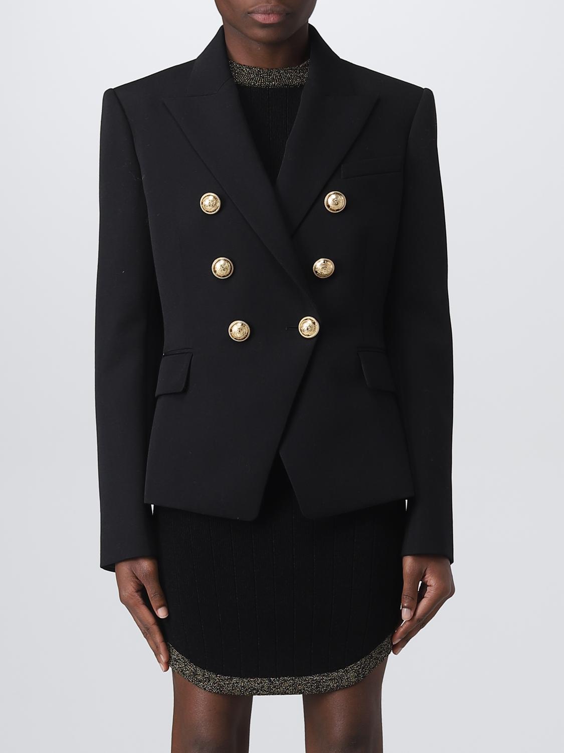 BALMAIN BLAZER: Blazer damen Balmain, Schwarz - Img 1