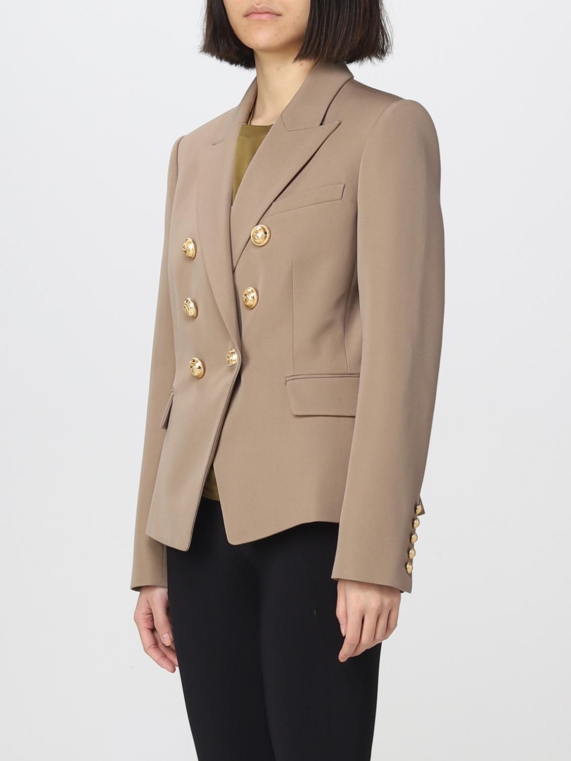 BALMAIN ブレザー: ブレザー レディース Balmain, ベージュ - Img 3