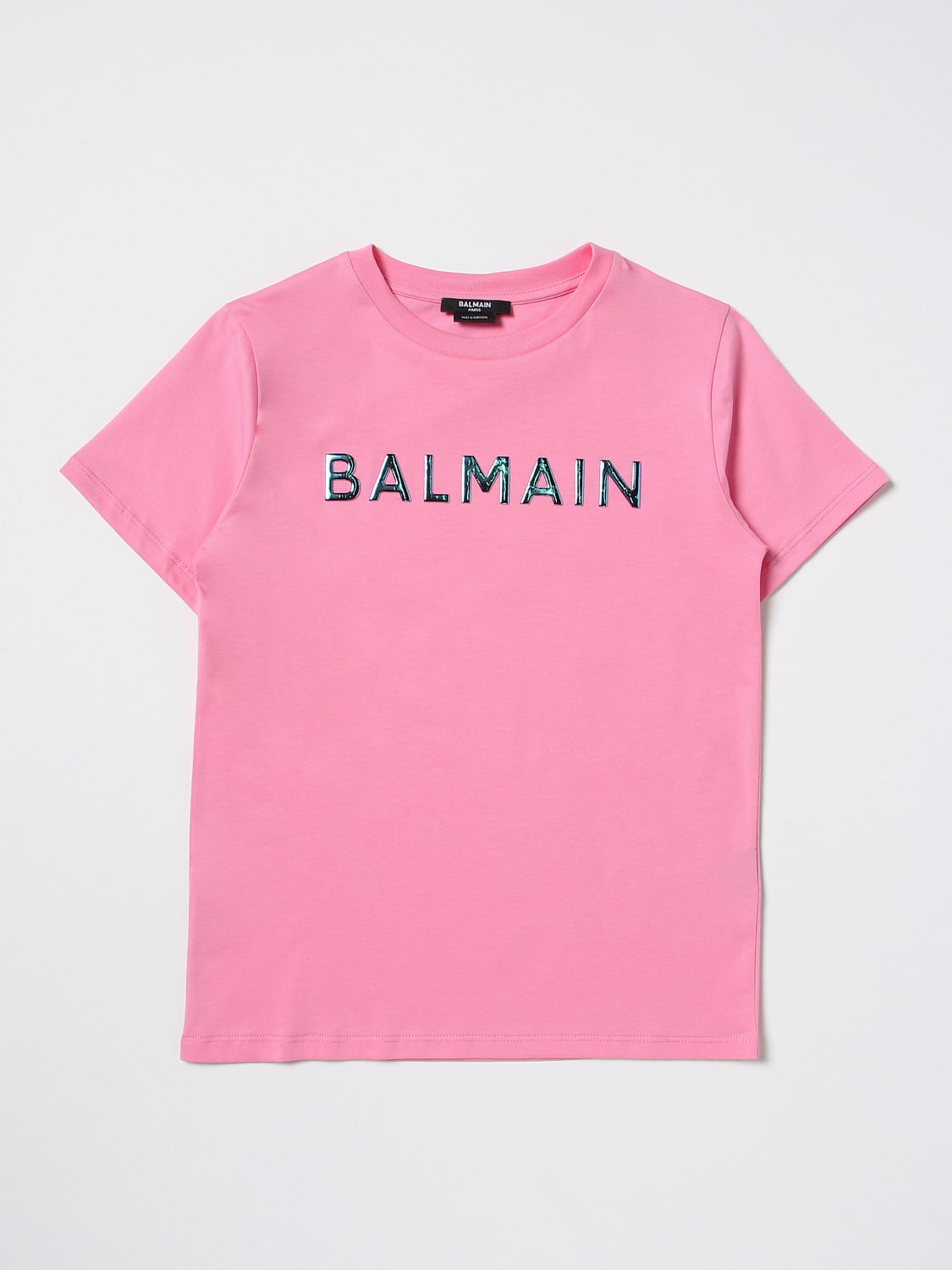 BALMAIN T-SHIRT: T-shirt kinder Balmain Kids, Pink - Img 1