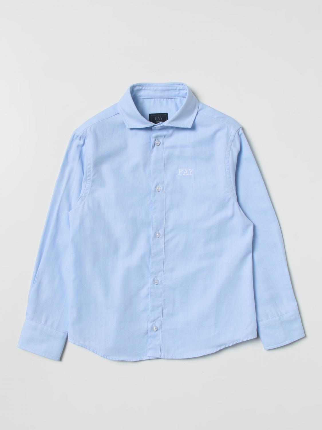 FAY JUNIOR HEMD: Hemd kinder Fay Junior, Hellblau - Img 1