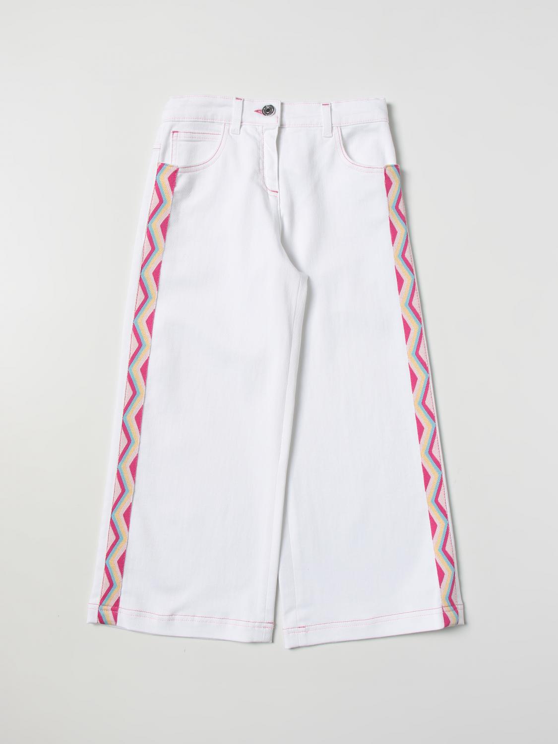 MISSONI PANTALONES: Pantalón niños Missoni, Blanco - Img 1