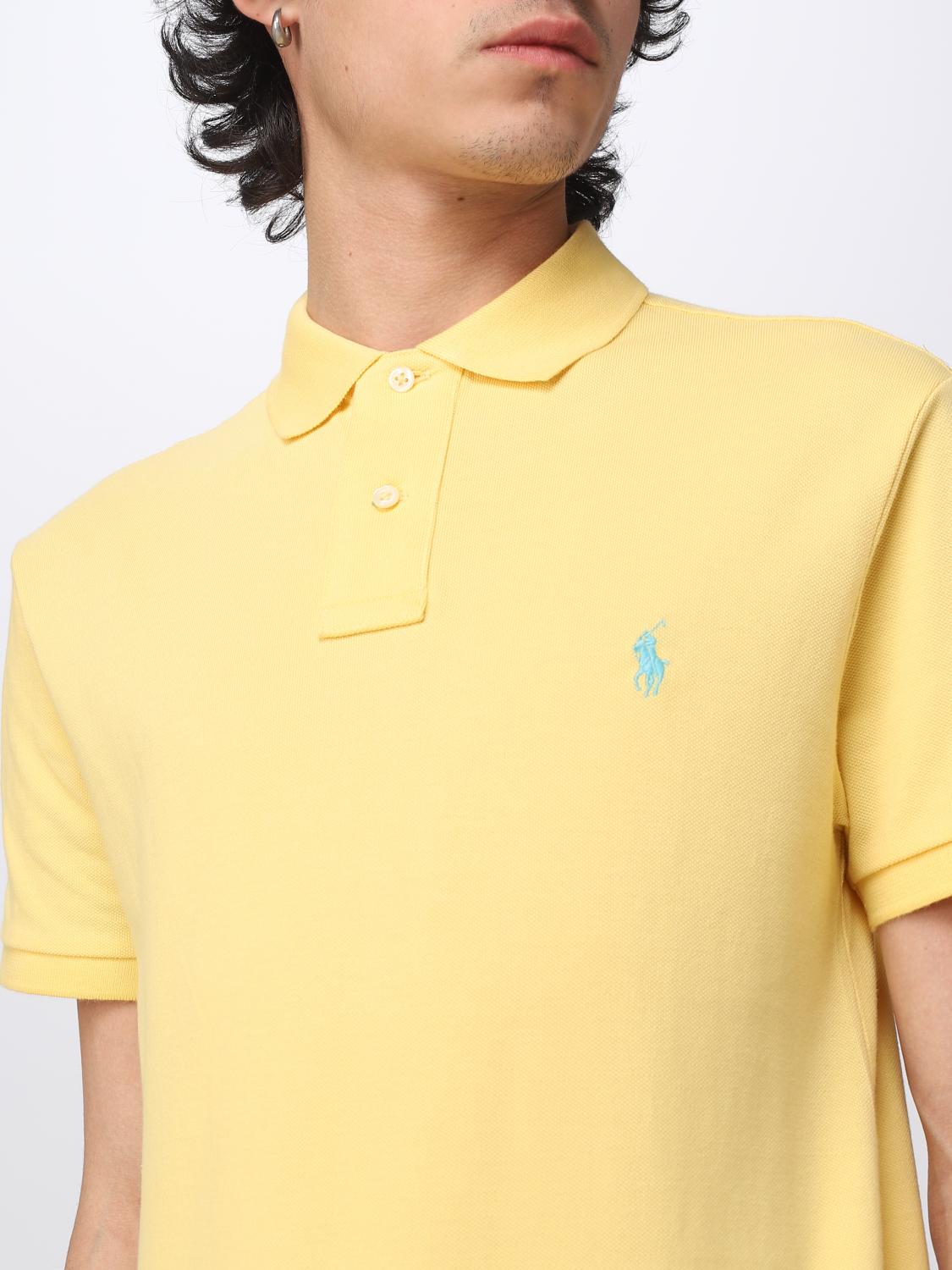 POLO RALPH LAUREN：ポロシャツ メンズ - イエロー | GIGLIO.COM