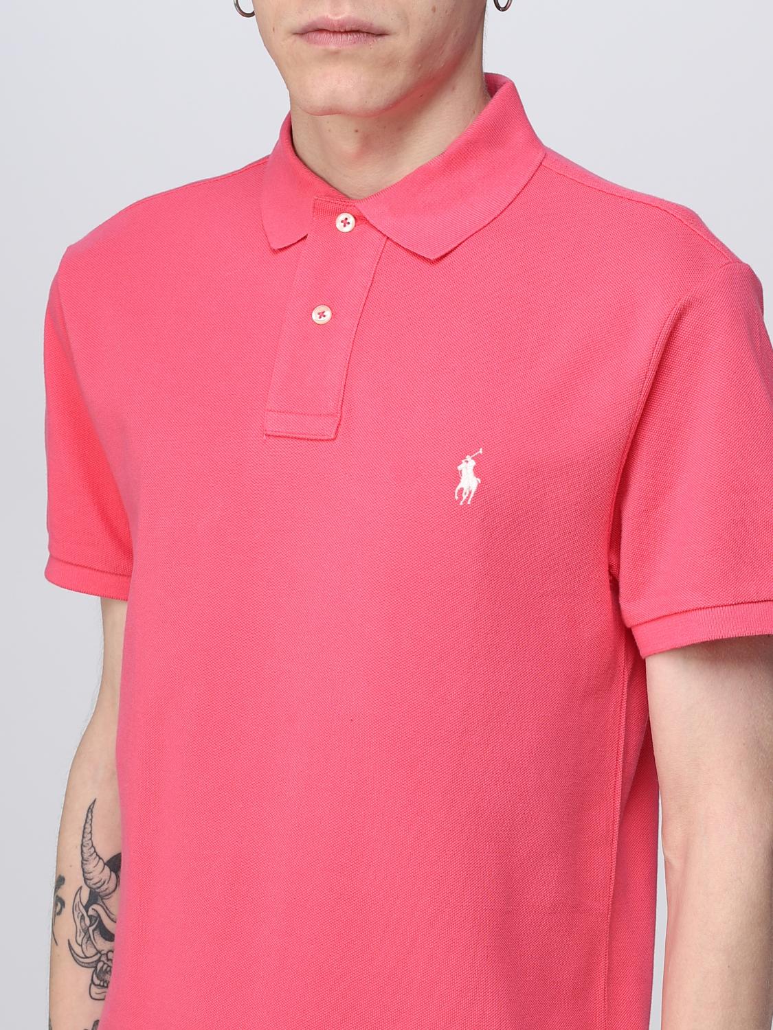 POLO RALPH LAUREN POLO SHIRT: Polo shirt men Polo Ralph Lauren, Fuchsia - Img 3