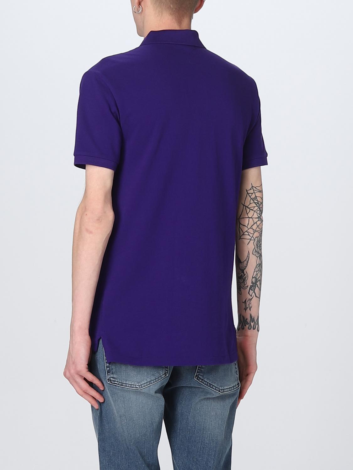 POLO RALPH LAUREN POLO SHIRT: Polo shirt men Polo Ralph Lauren, Violet - Img 2