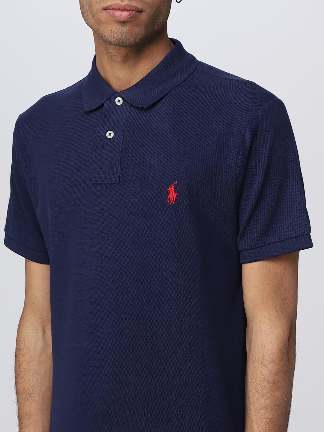 POLO RALPH LAUREN：ポロシャツ メンズ - ネイビー | GIGLIO.COM