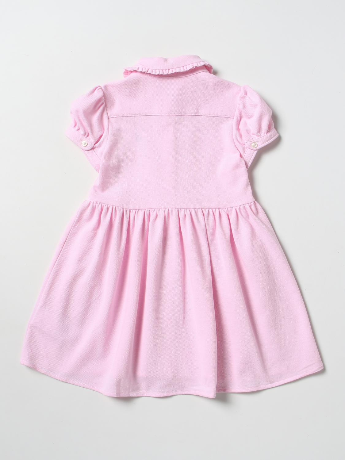 POLO RALPH LAUREN BARBOTEUSE: Robe enfant Polo Ralph Lauren, Rose - Img 2