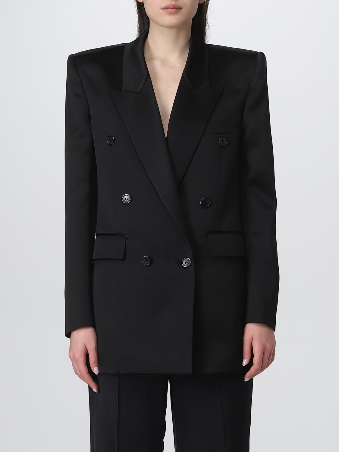 SAINT LAURENT CHAQUETA: Americana mujer Saint Laurent, Negro - Img 1