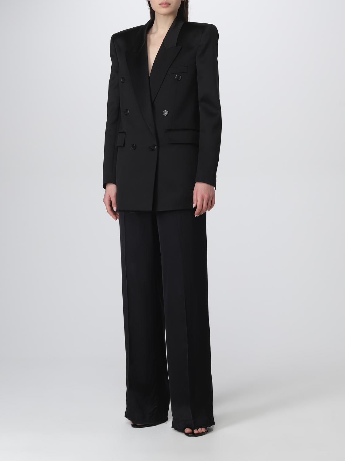 SAINT LAURENT CHAQUETA: Americana mujer Saint Laurent, Negro - Img 2