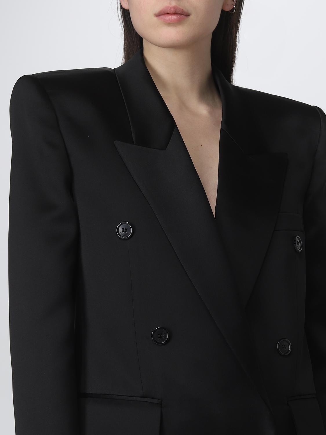 SAINT LAURENT CHAQUETA: Americana mujer Saint Laurent, Negro - Img 5