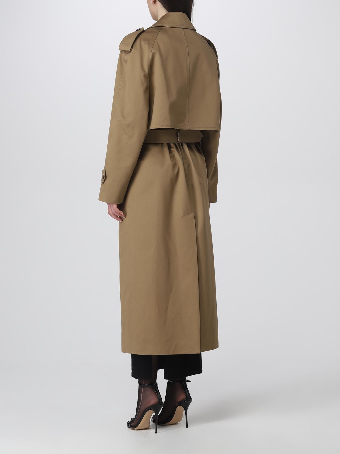 SAINT LAURENT GABARDINA: Abrigo mujer Saint Laurent, Beige - Img 3