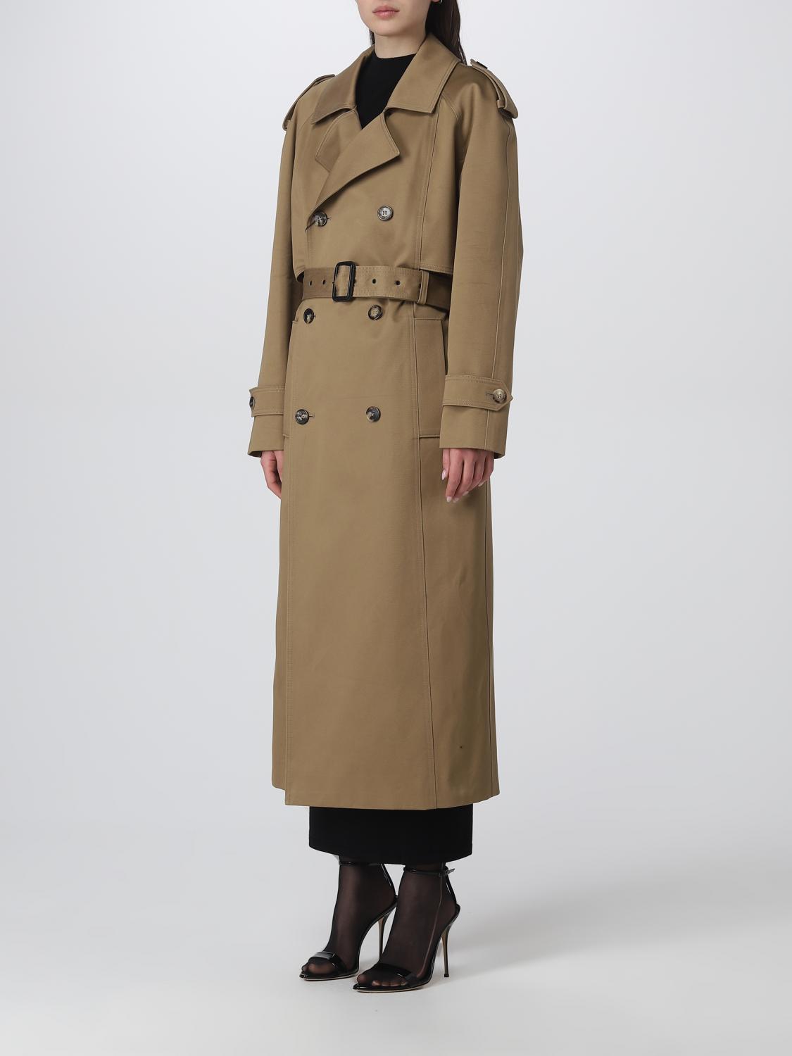 SAINT LAURENT GABARDINA: Abrigo mujer Saint Laurent, Beige - Img 4