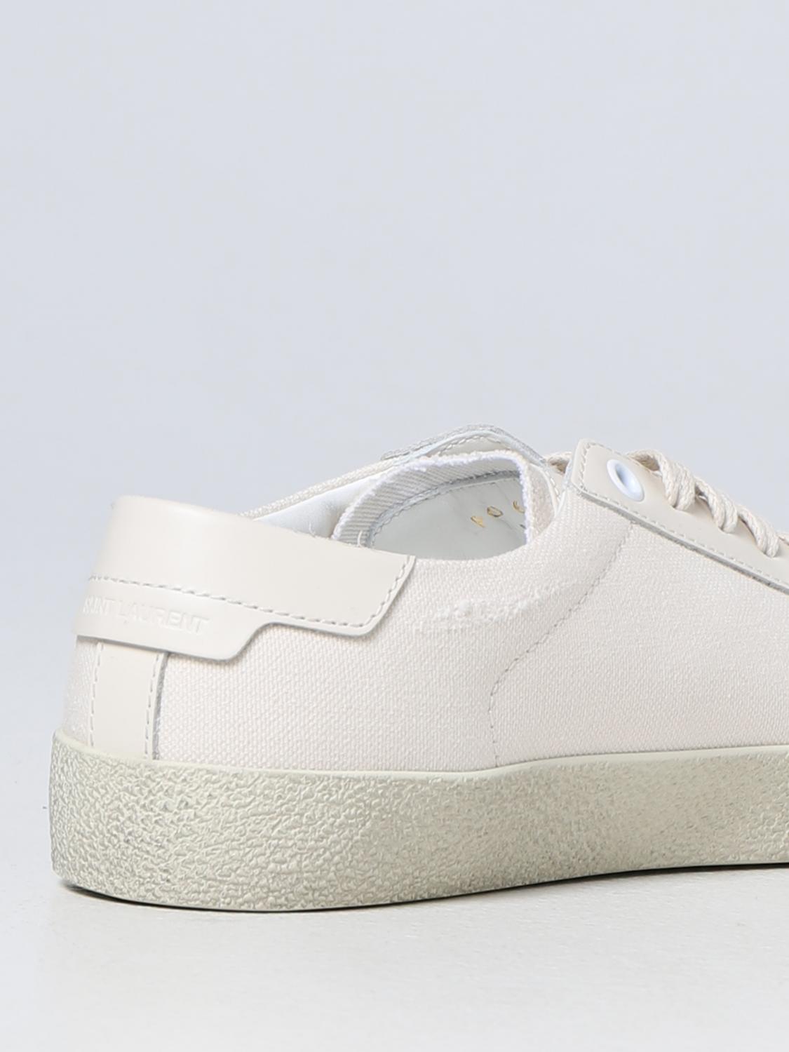 SAINT LAURENT: Elba canvas sneakers - Beige | Saint Laurent SAINT LAURENT: Elba canvas sneakers - Beige | Saint Laurent