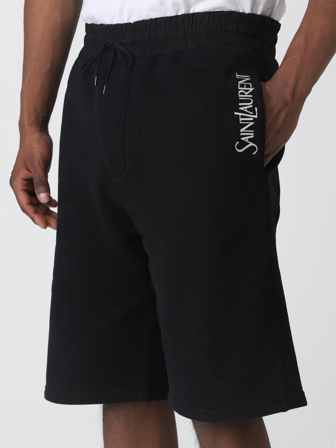 SAINT LAURENT SHORTS: Saint Laurent cotton shorts, Black - Img 5