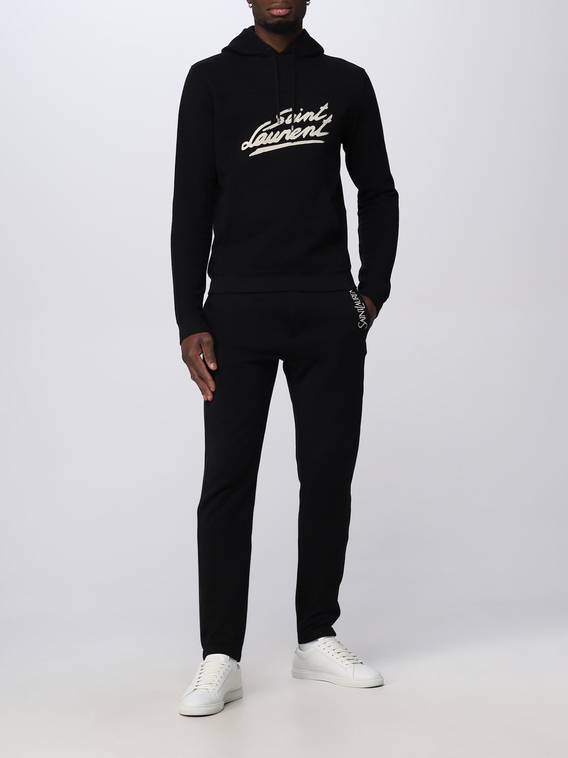SAINT LAURENT 팬츠: 팬츠 남성 Saint Laurent, 블랙 - Img 2