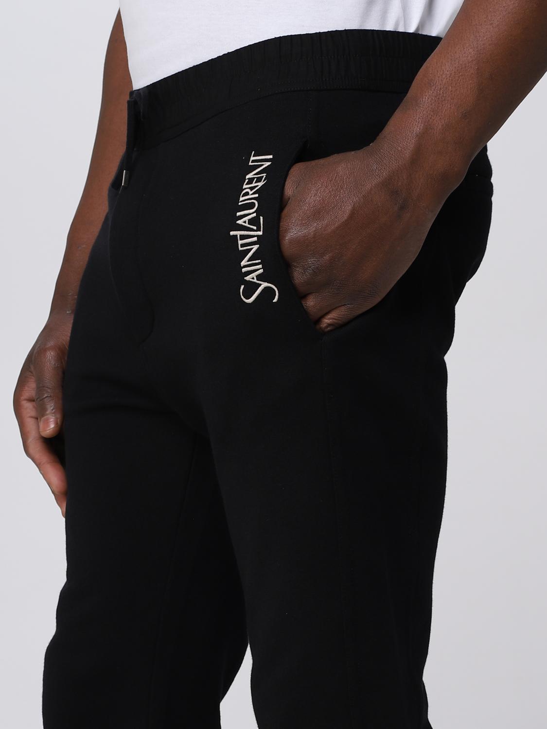 SAINT LAURENT 팬츠: 팬츠 남성 Saint Laurent, 블랙 - Img 5