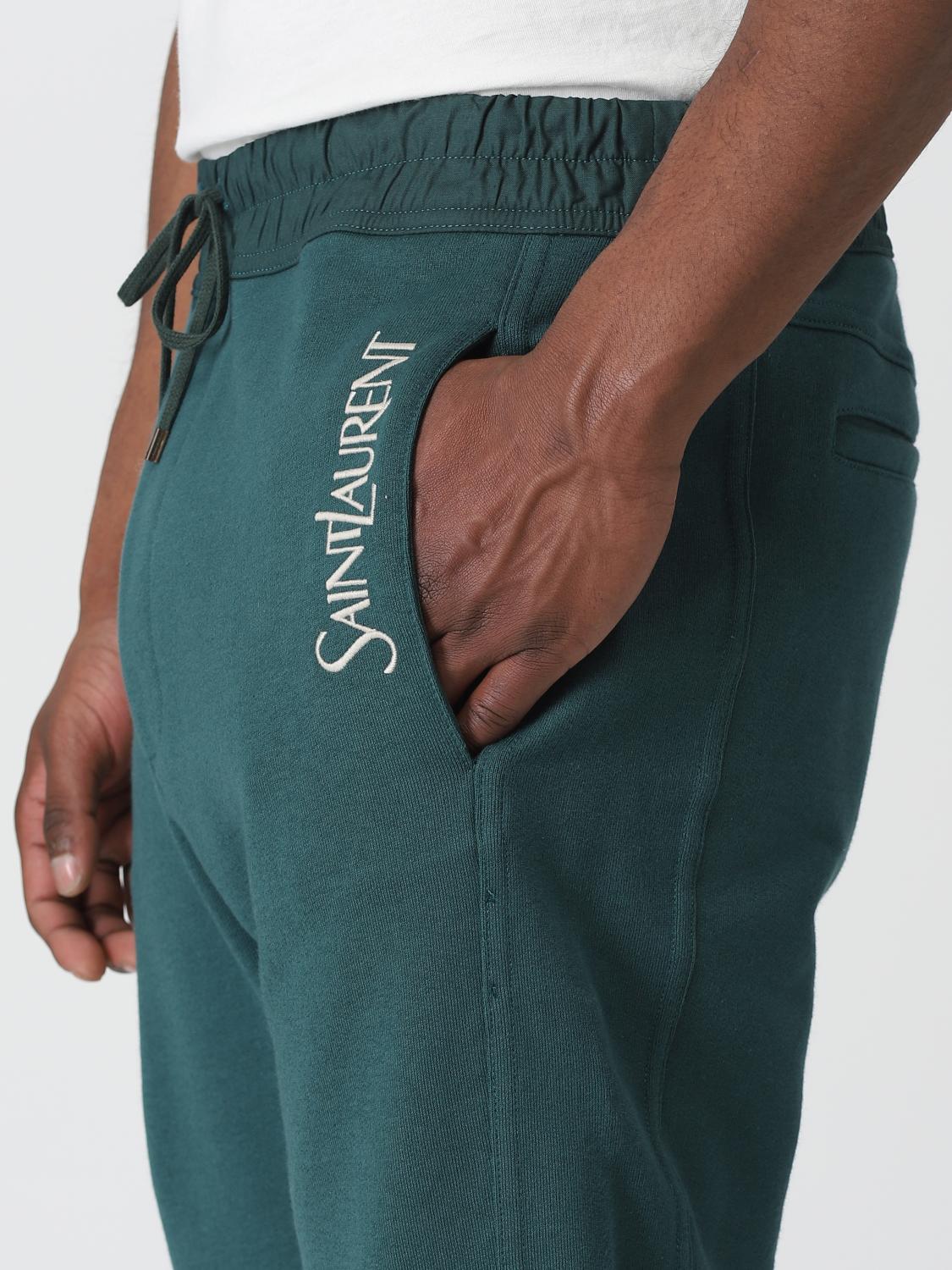 SAINT LAURENT TROUSERS: Trousers men Saint Laurent, Green - Img 5