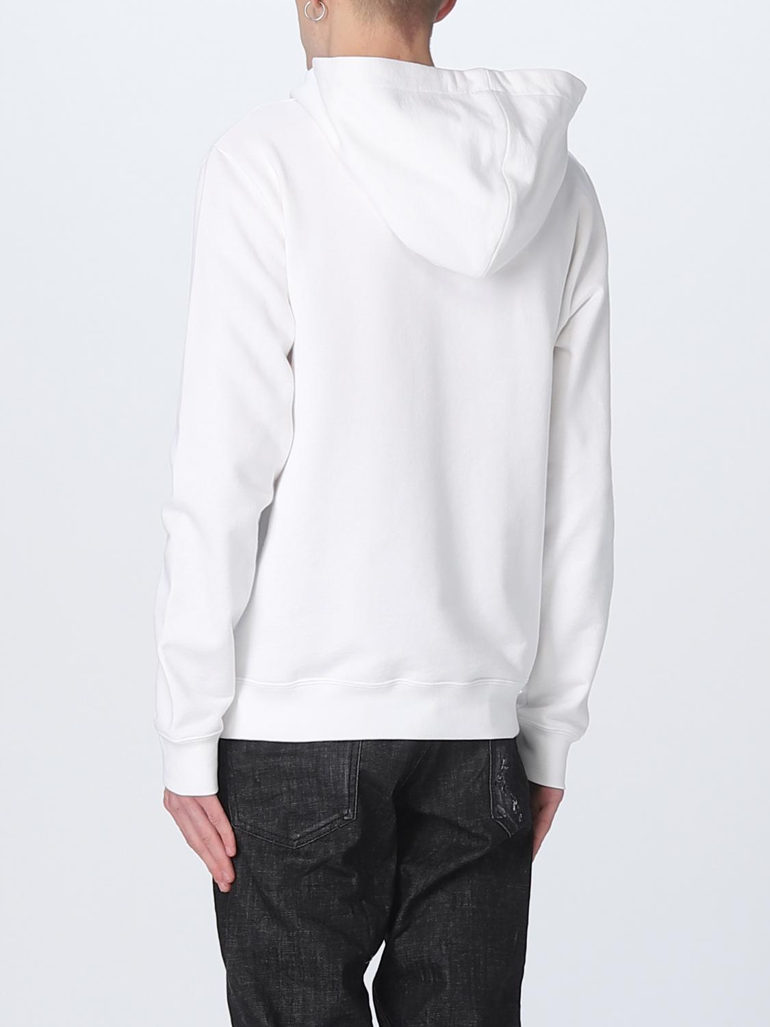 SAINT LAURENT SWEATSHIRT: Saint Laurent cotton sweatshirt, White - Img 3