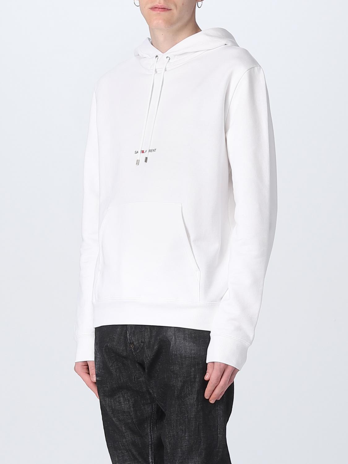 SAINT LAURENT SWEATSHIRT: Saint Laurent cotton sweatshirt, White - Img 4