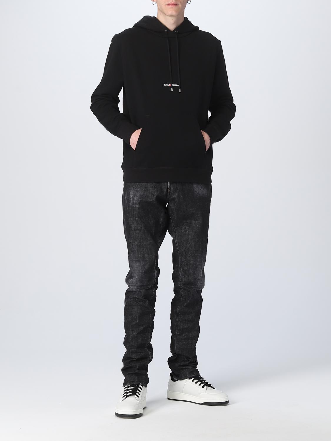 SAINT LAURENT SWEATSHIRT: Sweatshirt herren Saint Laurent, Schwarz - Img 2