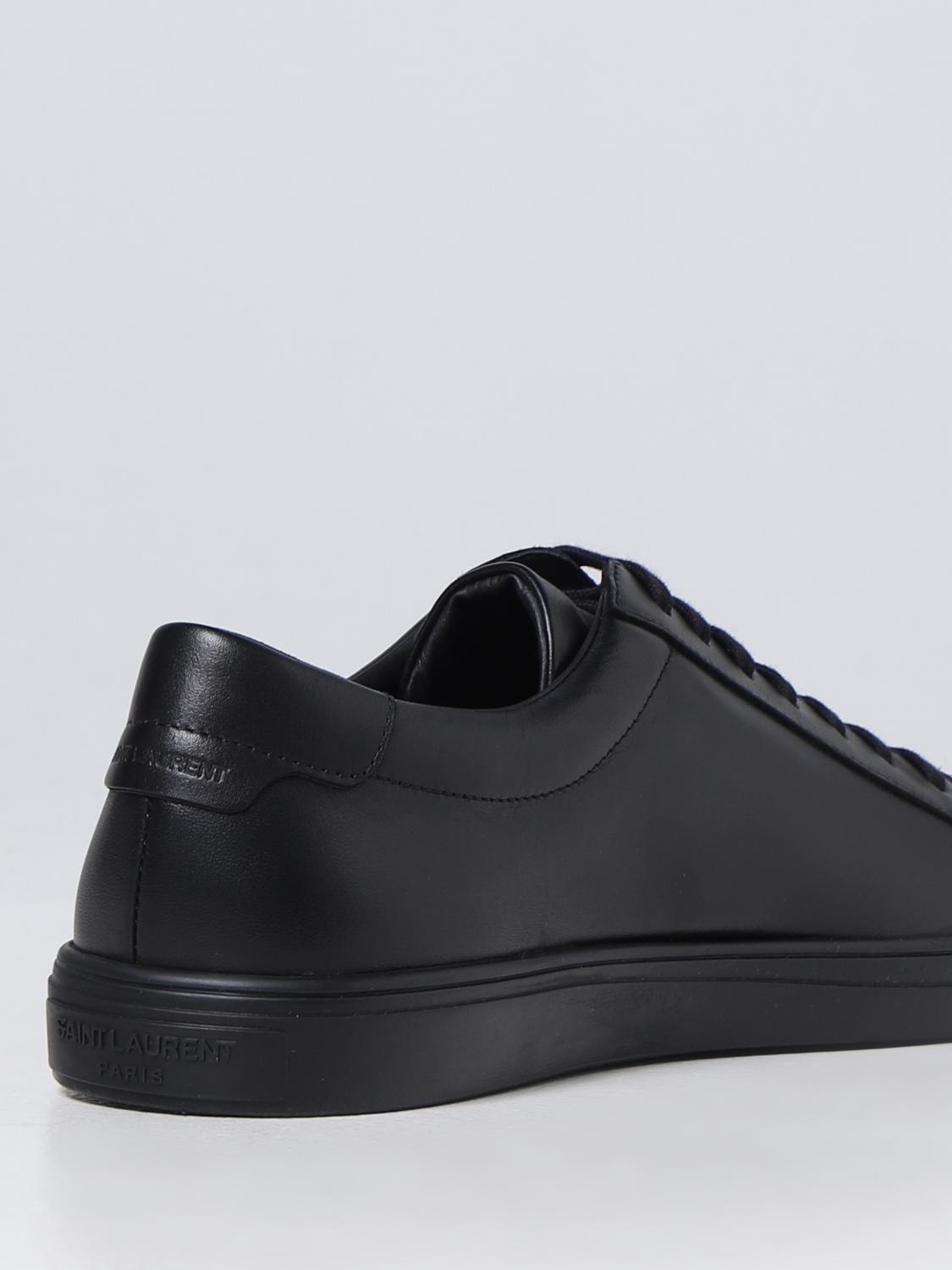 ★Saint Laurent★ Andy Sneakers Black 6068330ZS001000 606833 Saint Laurent Andy Sneakers in Leather | Saks Fifth Avenue