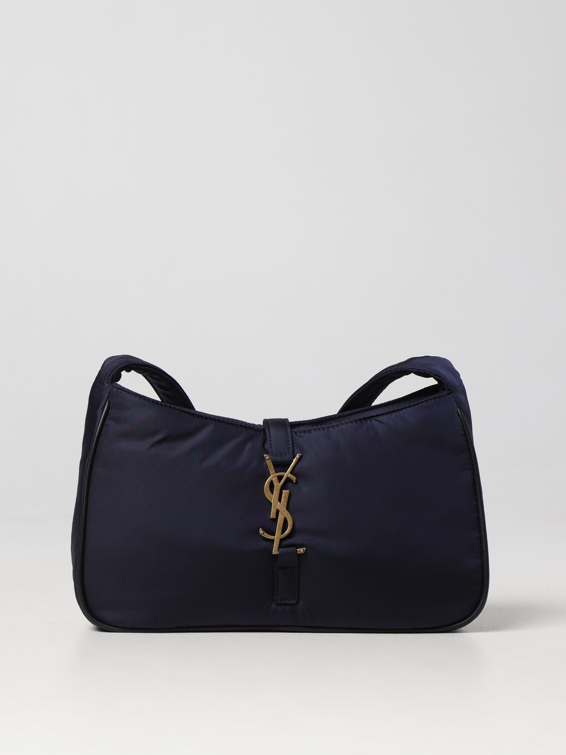 SAINT LAURENT SHOULDER BAG: 5 À 7 Saint Laurent bag in Econyl® regenerated nylon, Blue - Img 1