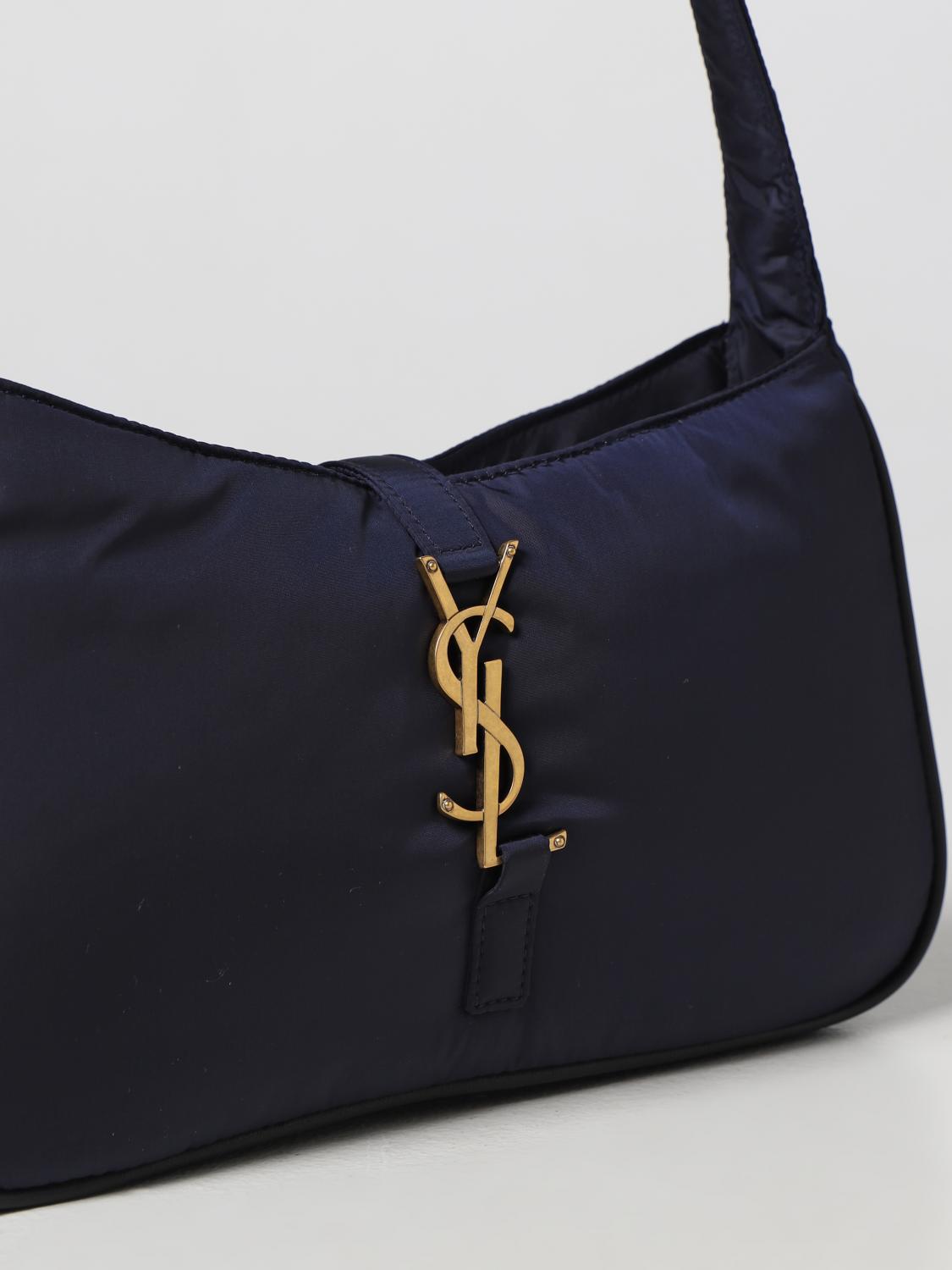 SAINT LAURENT SHOULDER BAG: 5 À 7 Saint Laurent bag in Econyl® regenerated nylon, Blue - Img 3