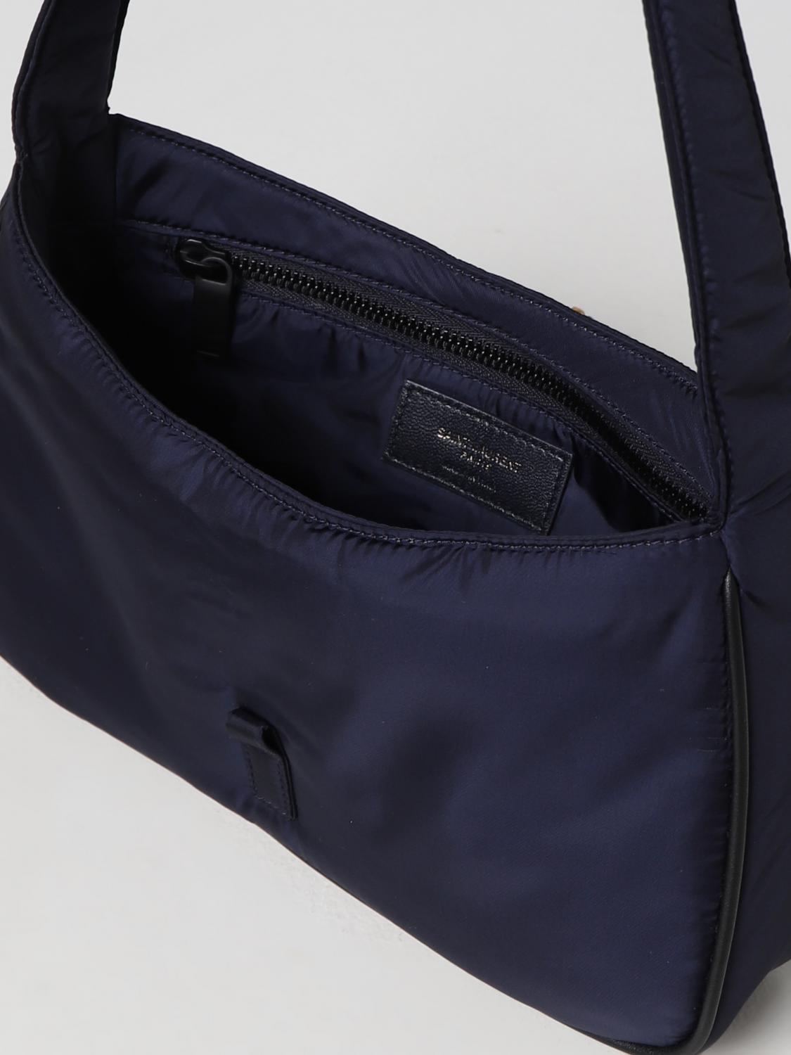 SAINT LAURENT SHOULDER BAG: 5 À 7 Saint Laurent bag in Econyl® regenerated nylon, Blue - Img 4