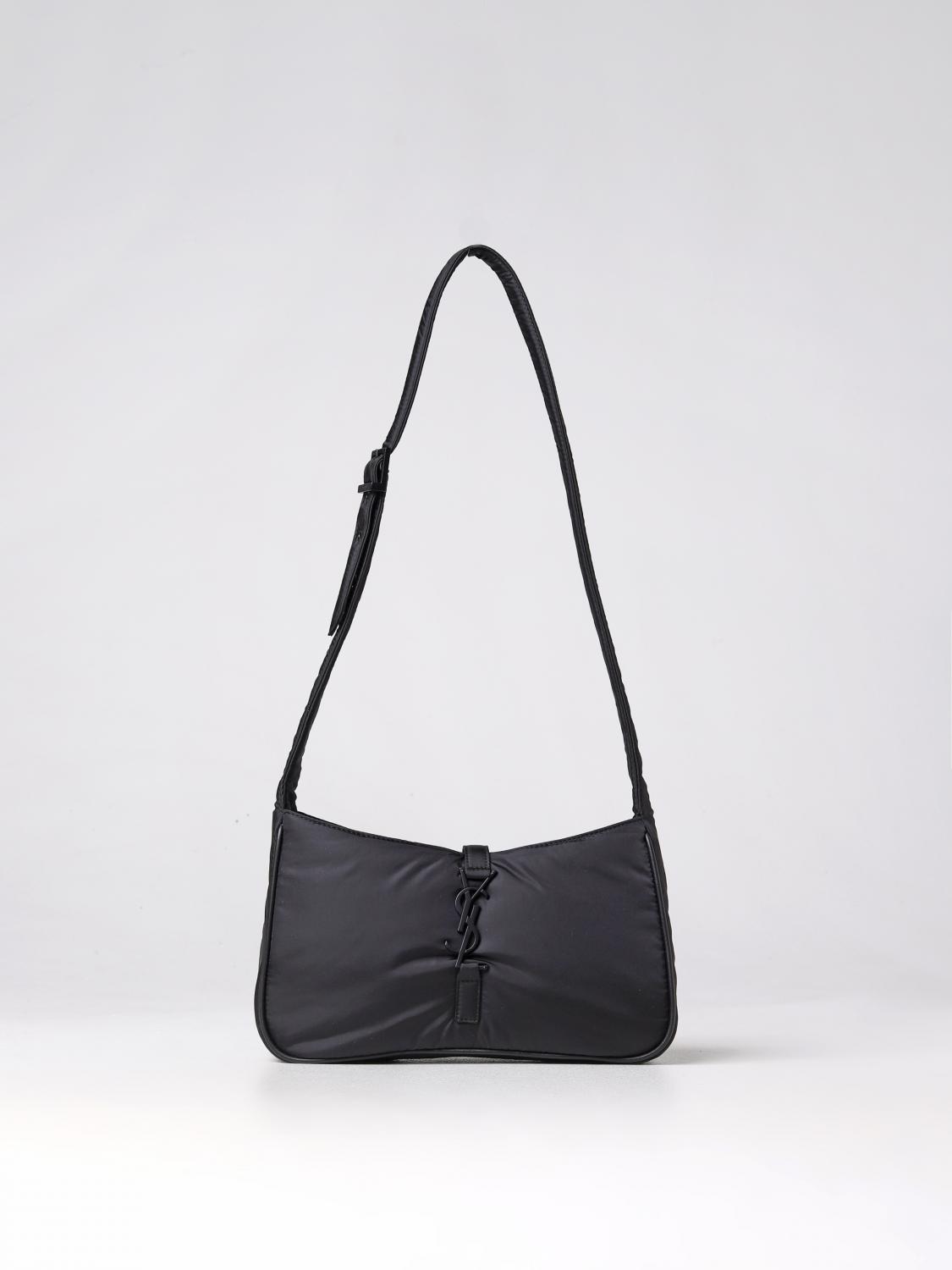 SAINT LAURENT BORSA A TRACOLLA: Borsa 5 À 7 Saint Laurent in nylon rigenerato Econyl®, Nero 1 - Img 1