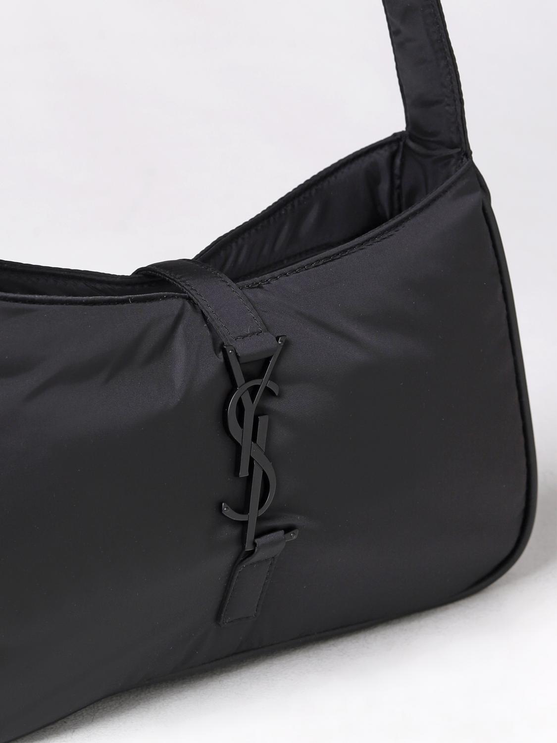SAINT LAURENT BORSA A TRACOLLA: Borsa 5 À 7 Saint Laurent in nylon rigenerato Econyl®, Nero 1 - Img 3
