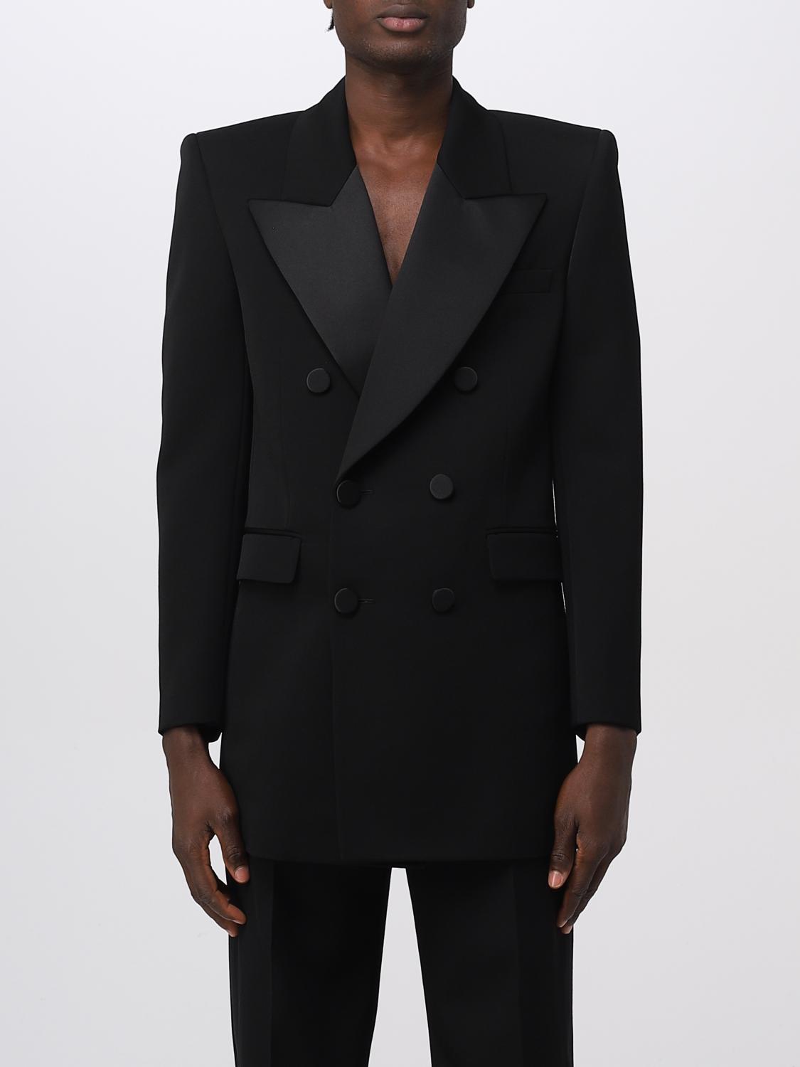 SAINT LAURENT ブラックブレザー Saint Laurent ブレザー メンズ - ブラック | 736611 Y7E63 | GIGLIO.COM