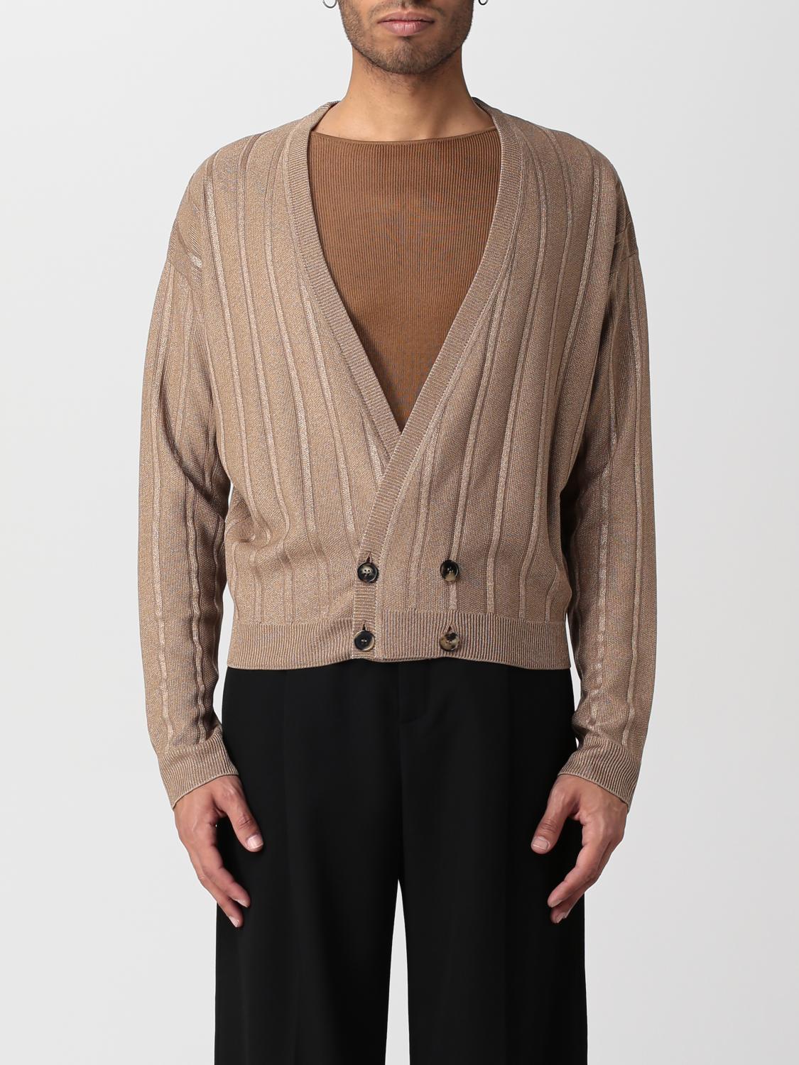 SAINT LAURENT STRICKJACKE: Pullover herren Saint Laurent, Gold - Img 1