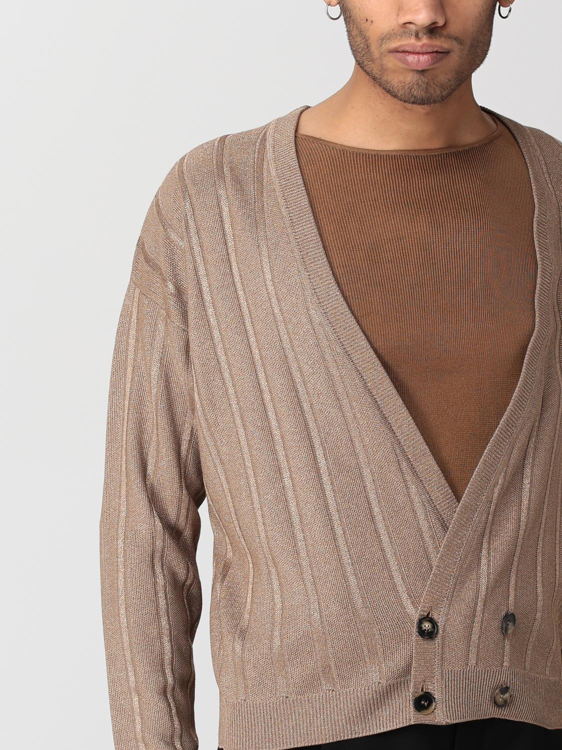 SAINT LAURENT STRICKJACKE: Pullover herren Saint Laurent, Gold - Img 4