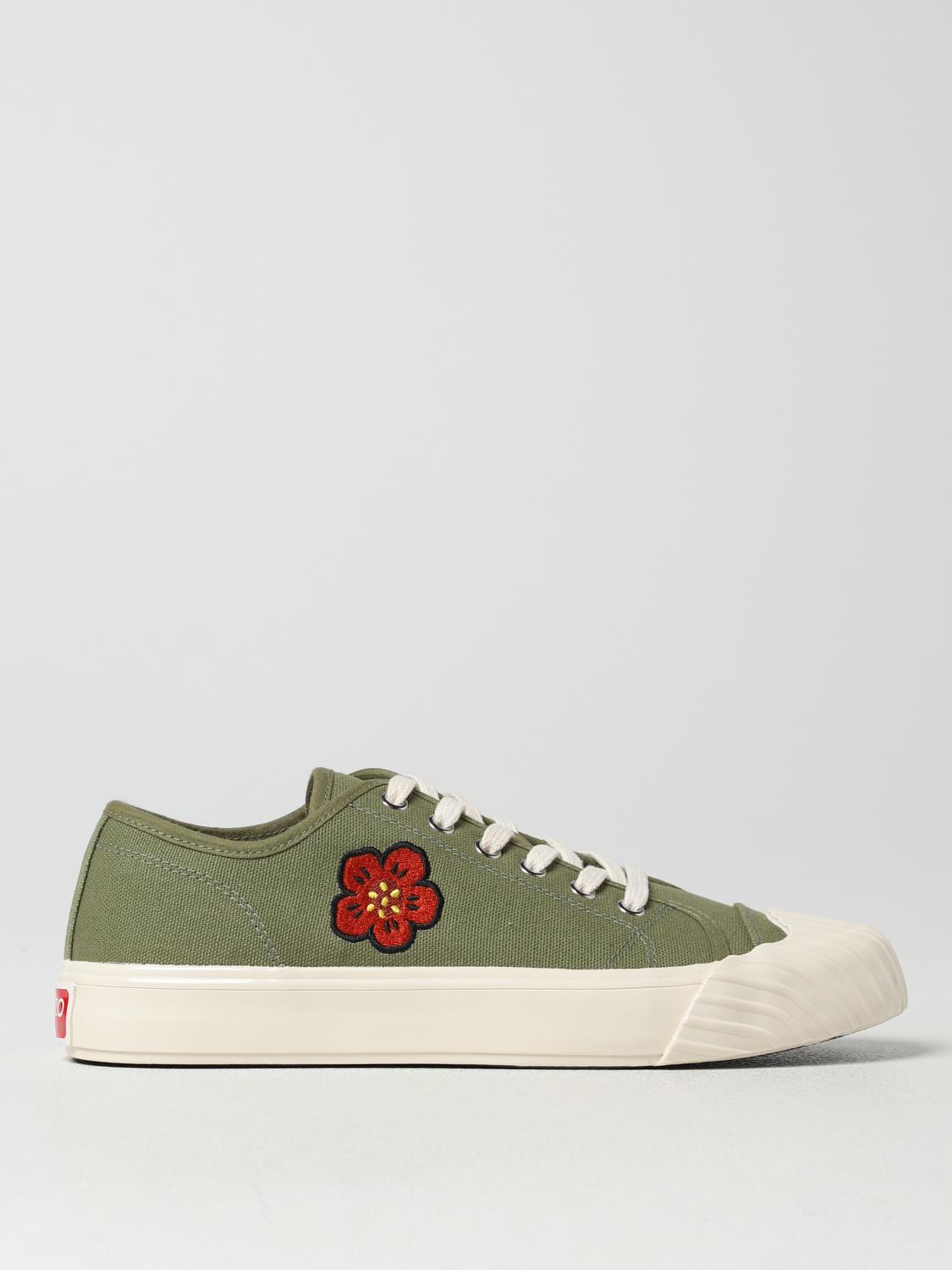 KENZO SNEAKERS: Sneakers Kenzo in canvas, Verde - Img 1