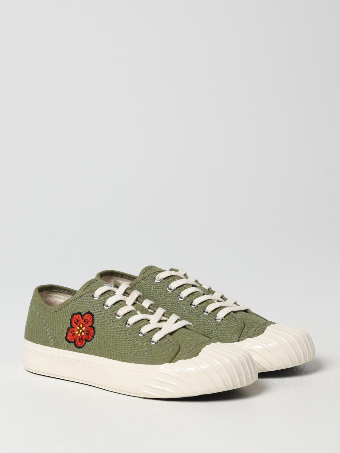 KENZO SNEAKERS: Sneakers Kenzo in canvas, Verde - Img 2