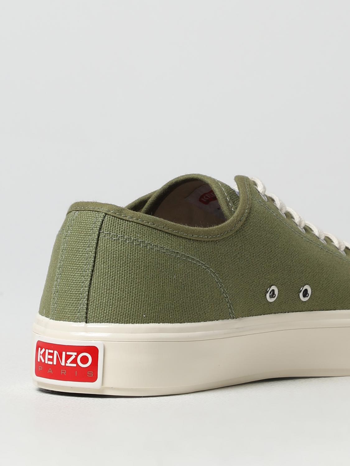 KENZO SNEAKERS: Sneakers Kenzo in canvas, Verde - Img 3