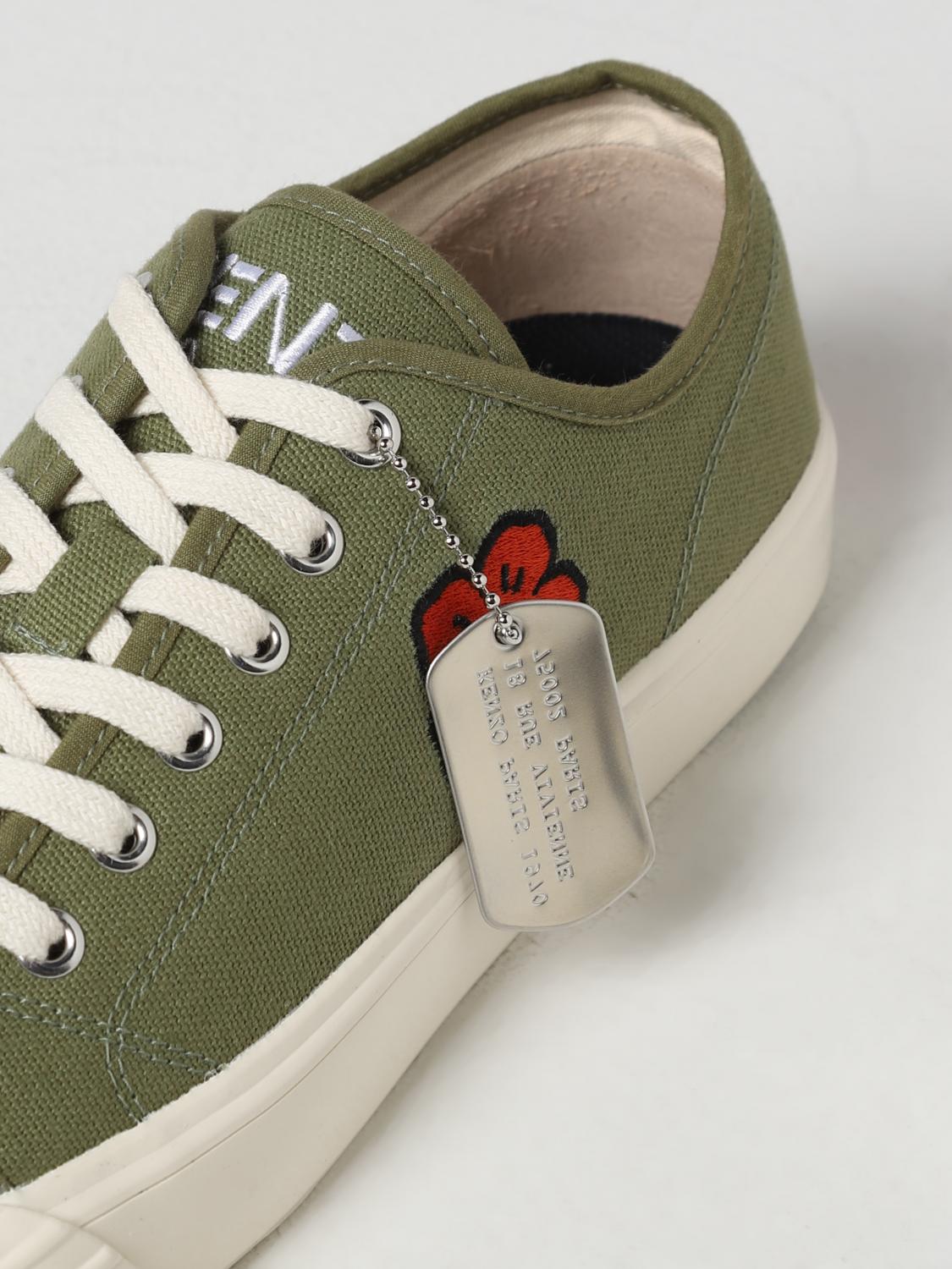 KENZO SNEAKERS: Sneakers Kenzo in canvas, Verde - Img 4