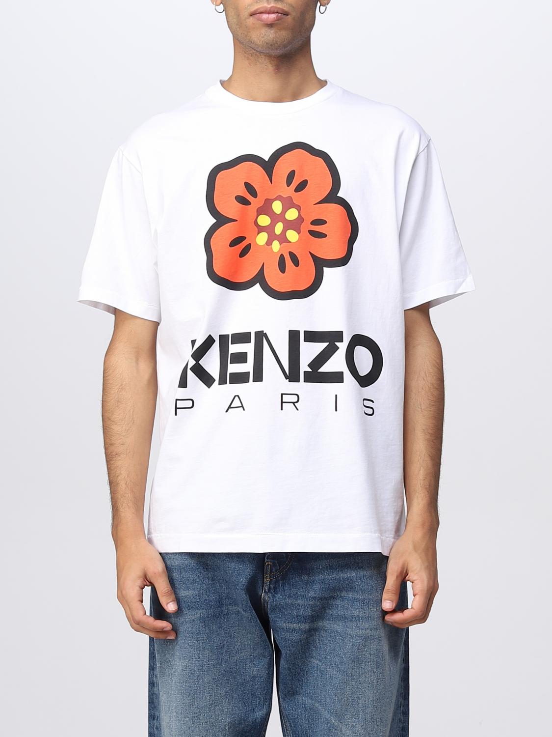Tシャツ・カットソー KENZO Men T Shirts FF55TS4894SG WHITE KENZO：Tシャツ メンズ - ホワイト | GIGLIO.COMオンラインの