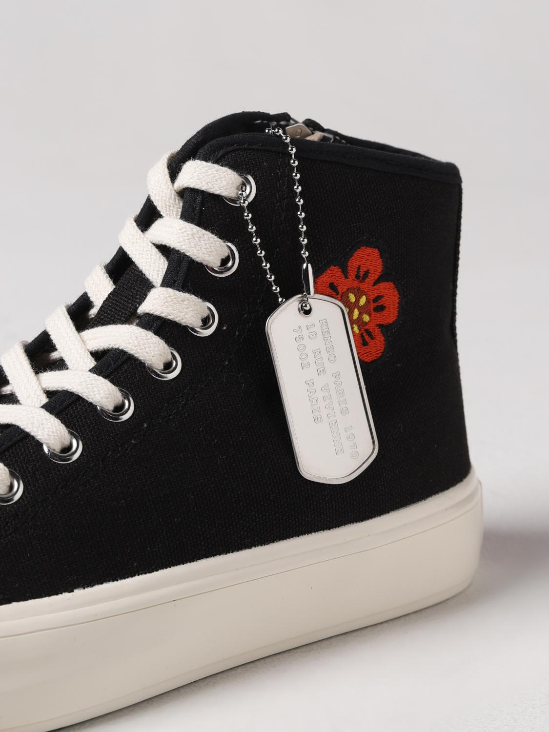 KENZO SNEAKERS: Sneakers Kenzo in canvas, Nero - Img 4