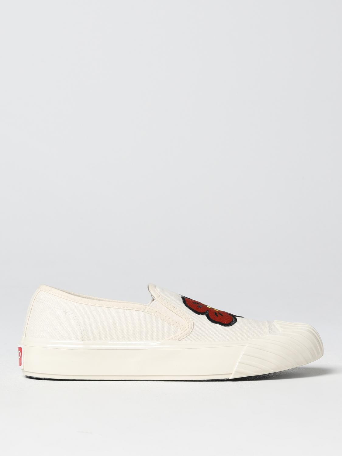 KENZO SNEAKERS: Sneakers Kenzoschool Kenzo in canvas, Crema - Img 1